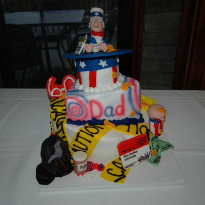 Topsy Turvy Over The Hill Cake