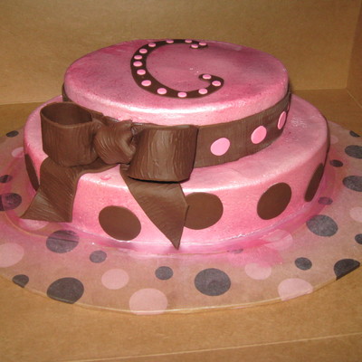 Pink And Brown Polka Dots