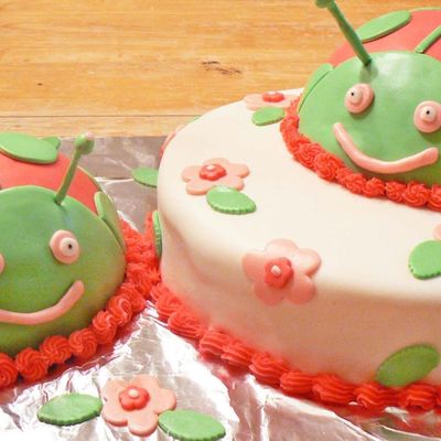Ladybug Birthday Cake