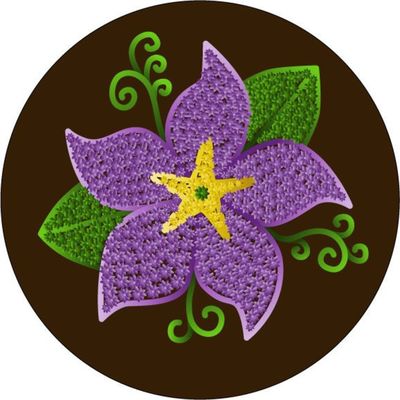 Purple Flower Template