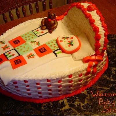 Baby Bassinet Cake