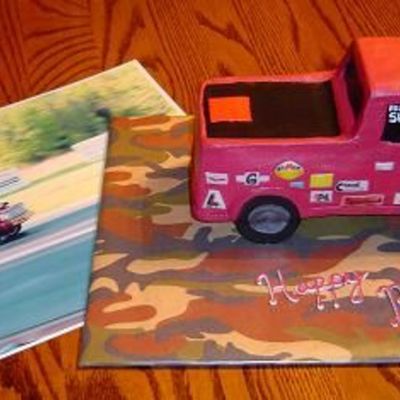 Race Truck Birthday Cake