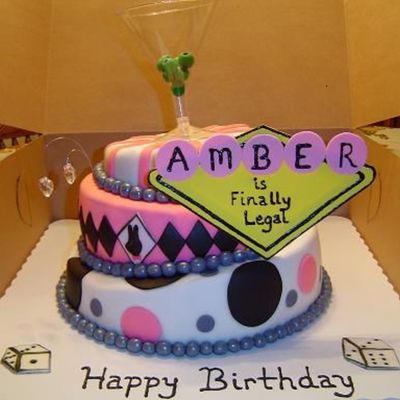 Vegas Theme Birthday Cake