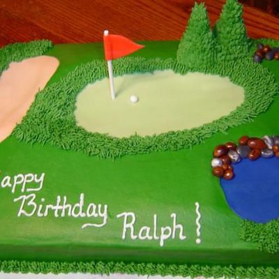 Golf Course Cake