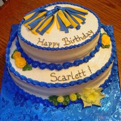 Cheerleading Birthday Cake