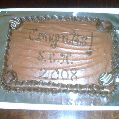 Twin Brother's Graduation Cake