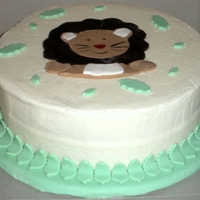 Baby Lion Baby Shower Cake