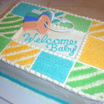 Baby Shower Quilt Cake