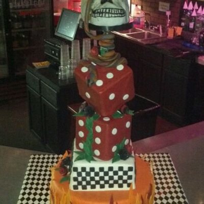 Tattoo Shop Anniversary Cake