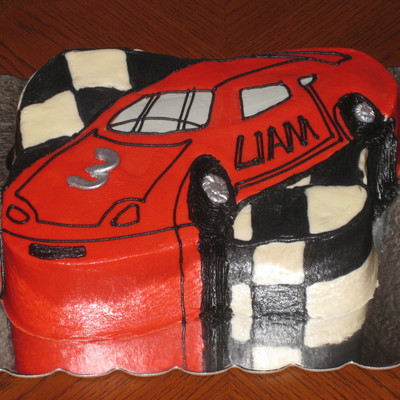 "red Race Car Wish Silver Wheels"