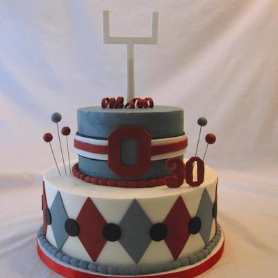 Ohio State Buckeyes Birthday Cake