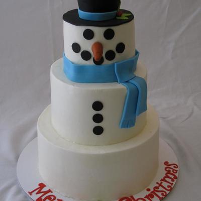 Snowman Cake
