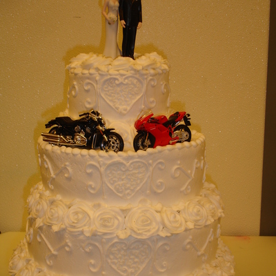 Motorcycle Wedding Cake