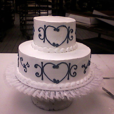 2 Tier Wedding Cake