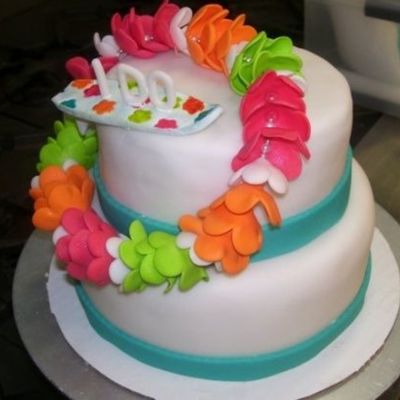 Tropical Wedding Cake