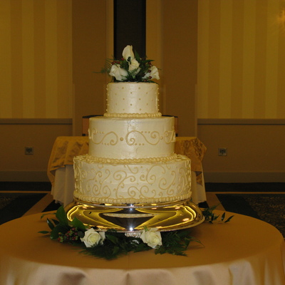 Ivory On Ivory Buttercream Wedding Cake