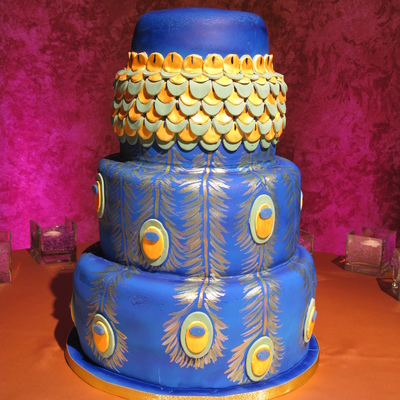 Peacock Wedding Cake