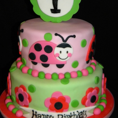 Lady Bug Birthday Cake