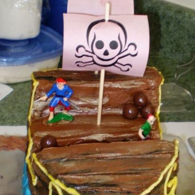 Pirate Ship Cake