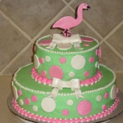 Pink Flamingo Cake