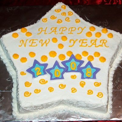Festive New Year's Cake