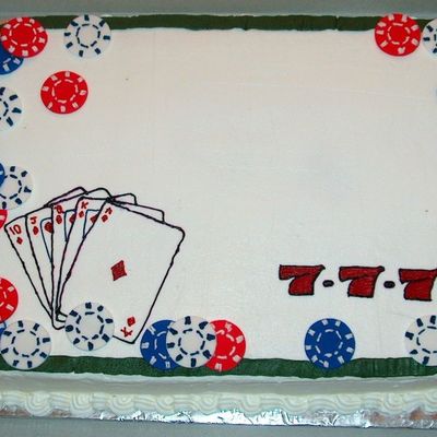 Casino Birthday Cake