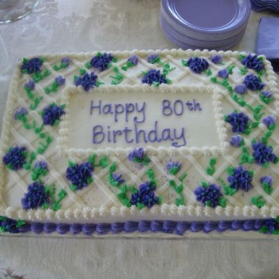 Cake For My Mother's 80Th Birthday
