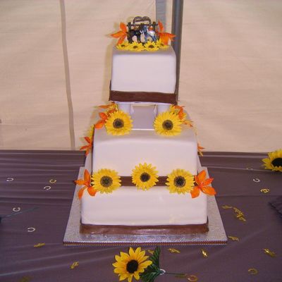 Sunflower Wedding Cake