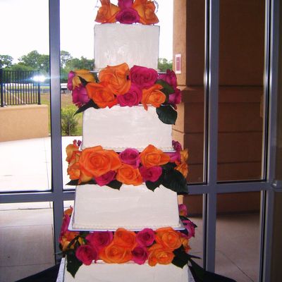 Fresh Flowers Buttercream Cake