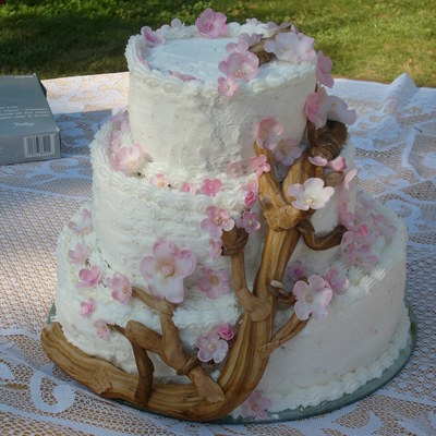 Cherry Blossom Wedding Cake.