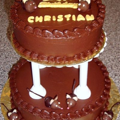 Super Chocolate And Chocolate Mouse (Not Mousse) Cake