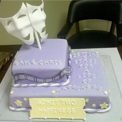 Movie Themed Bridal Shower Cake