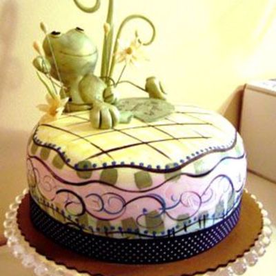 "we're So Hoppy For You" Baby Shower Cake