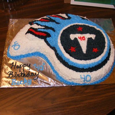 Tennessee Titans Football Birthday Cake