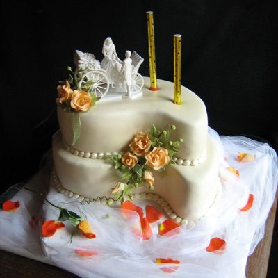 Just Married Wedding Cake