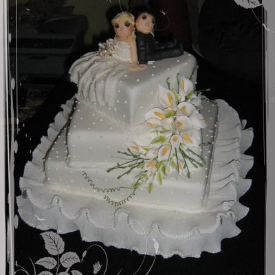 Square Wedding Cake