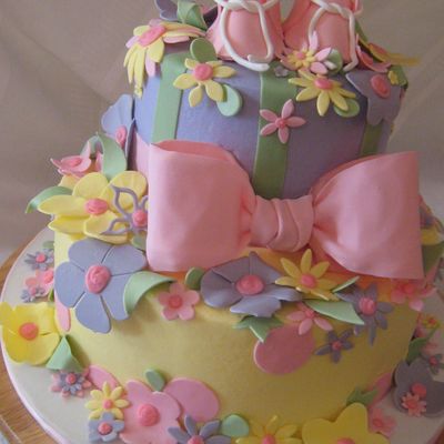Baby Booties & Bow