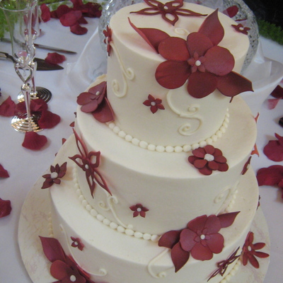 Burgandy Flowers