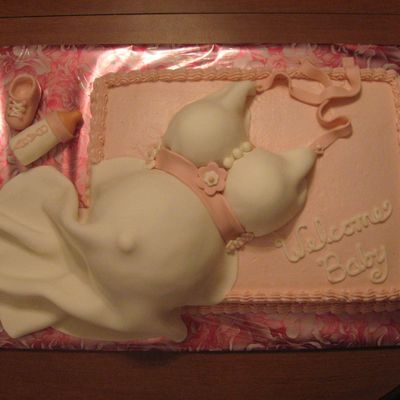 Pregnant Belly Cake