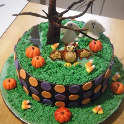 Owl Halloween Cake
