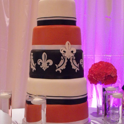 Damask Wedding Cake