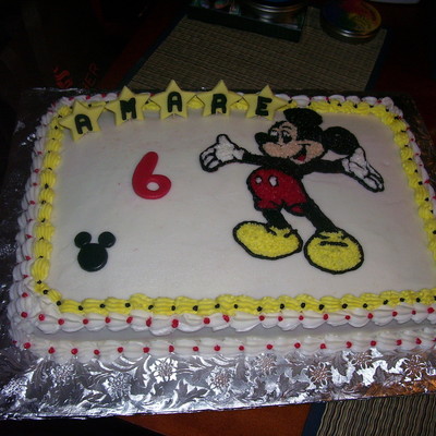 Mickey Mouse Sheet Cake