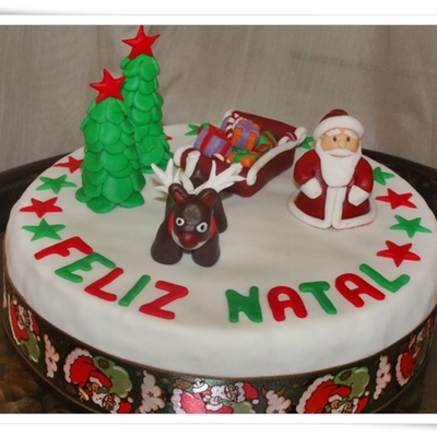 Santa Claus Sledge Cake
