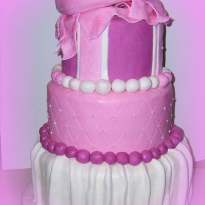 Pink Wedding Cake