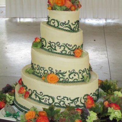 Spiral Wedding Cake