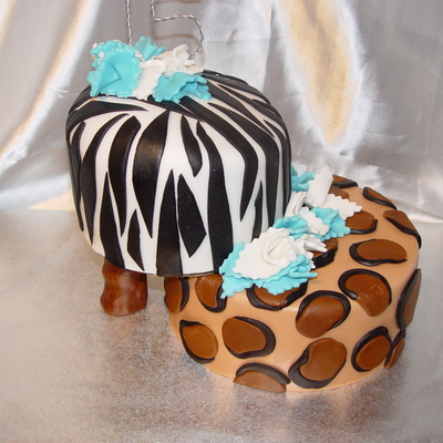 Zebra Birthday Cake