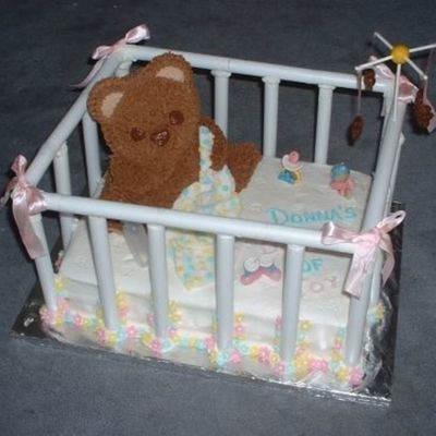 Playpen Shower Cake
