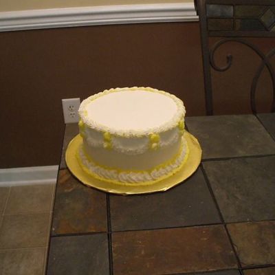 Yellow And White Cake
