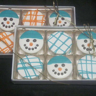 Snowmen Chocolate Covered Oreos