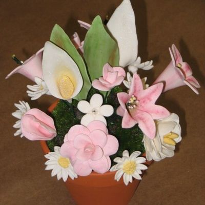 29Th Cake - Wilton Gumpaste Flowers Class - Arrangement